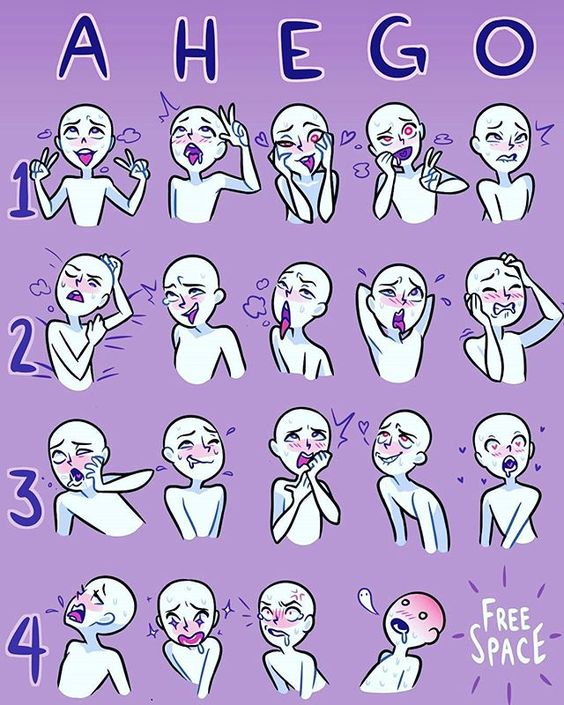 ahegao faces by MckieTheWolfie on DeviantArt