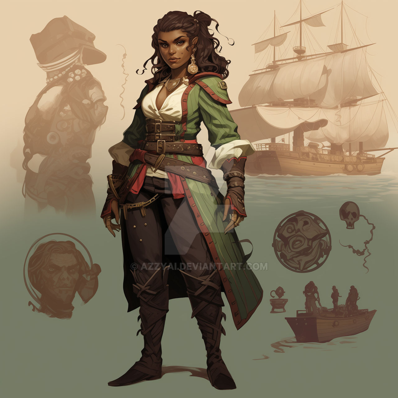 Adopt Pirate Captain By Azzyai On Deviantart