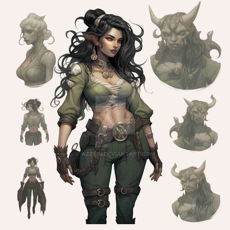 ADOPT Half Elf Half Orc by AzzyAI on DeviantArt