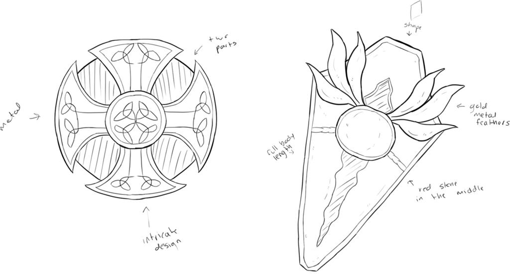 Shield studies by Gemmabee on DeviantArt