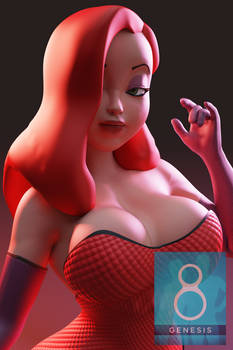 Jessica Rabbit for G8F Daz Model