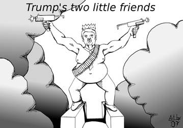 Trumps two little friends