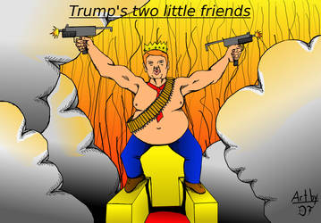Trumps two little friends (coloured)