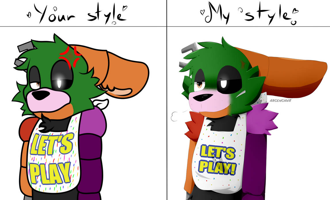 Morphy In My Style VS Arcencia68's Style by Cris-Pardgehog on DeviantArt
