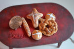 Assorted Easter Breads 1:12 Scale by TheMiniatureBazaar