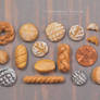 1:12 Scale Miniature Breads - Full Range