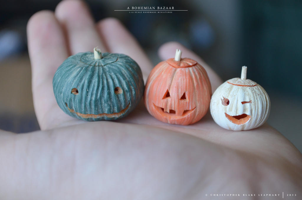 jack o'lantern sizes 1:12 scale