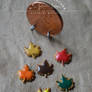 autumn leaf cookies - 1:12 scale miniature