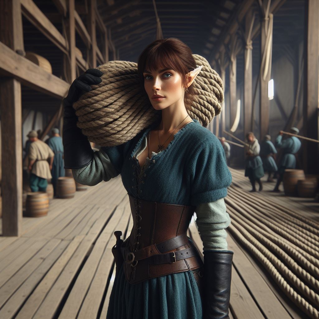 Female Elf Roper by FoxPesdassi on DeviantArt