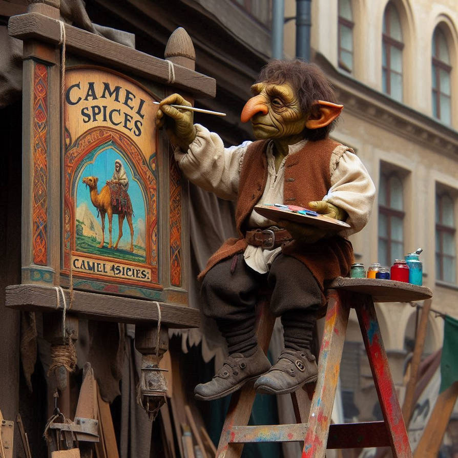 Male Goblin Sign-Painter by FoxPesdassi on DeviantArt