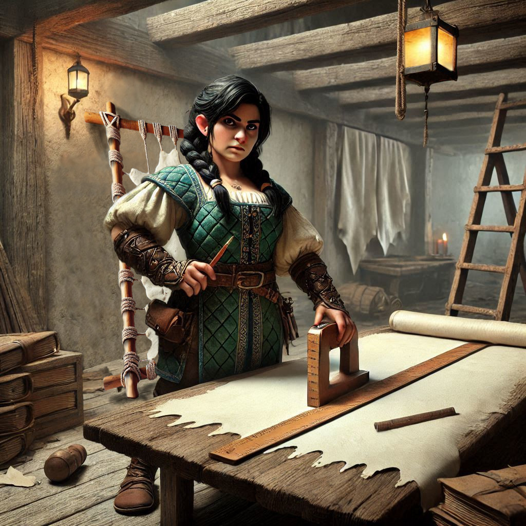 Parchmenter Female Dwarf Parchmenter by FoxPesdassi on DeviantArt