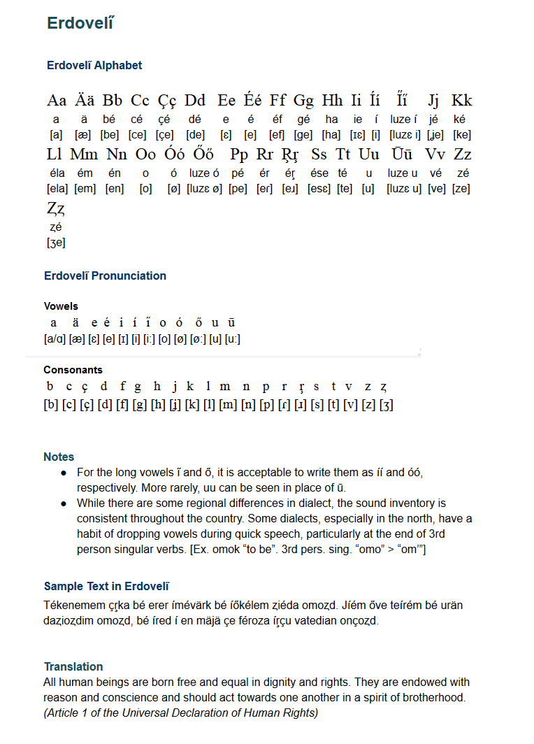 Conlang Erdovelii By Tabeabd On Deviantart