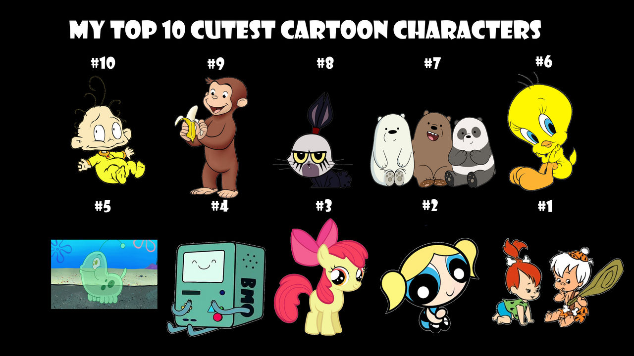 My Top 10 Cutest Cartoon Characters by Alexmination98 on DeviantArt