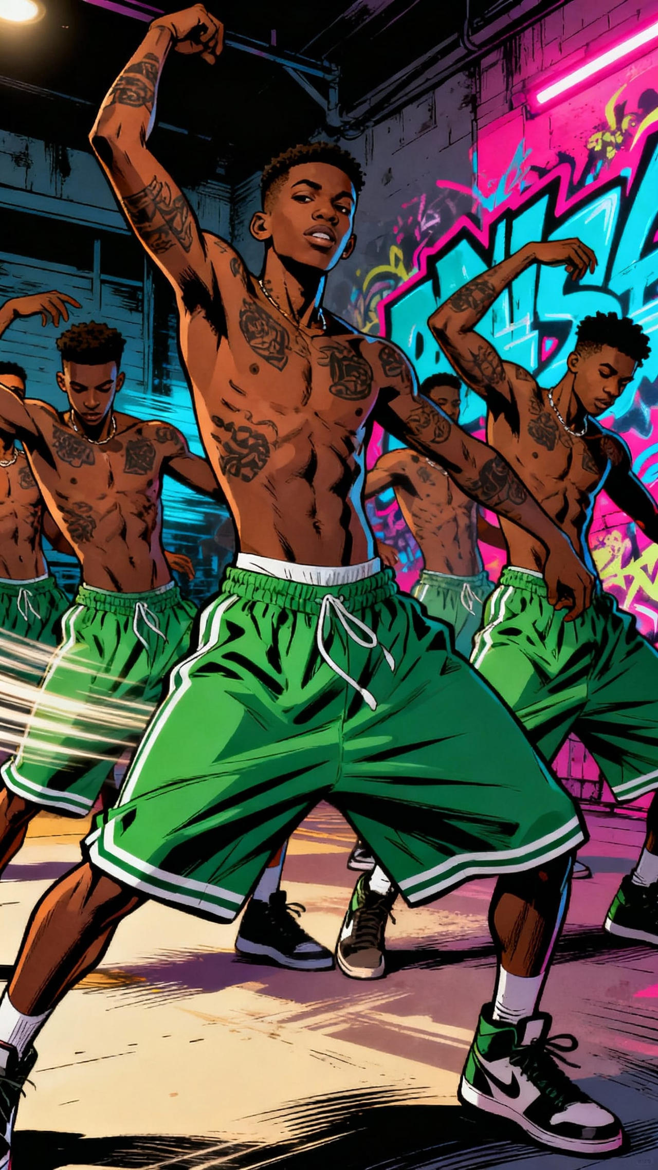 Green Stage Rapper Green Shorts Rapper 13 by ajforalways on DeviantArt
