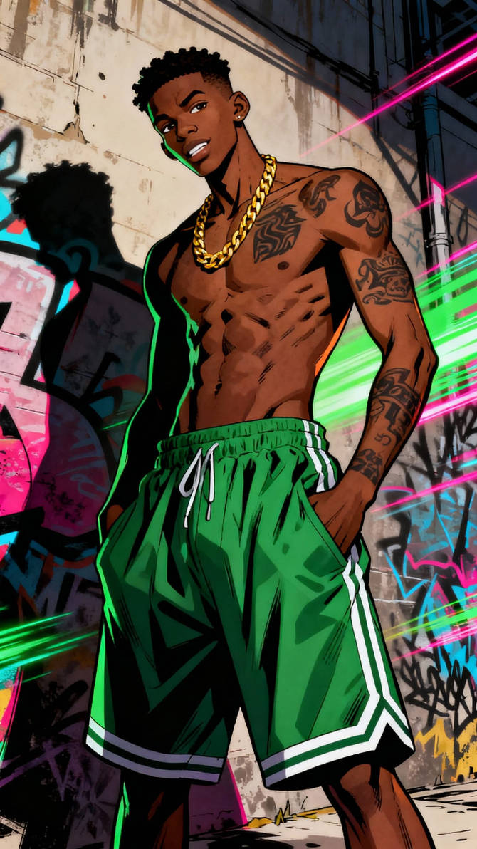 Green Stage Rapper Green Shorts Rapper 9 by ajforalways on DeviantArt