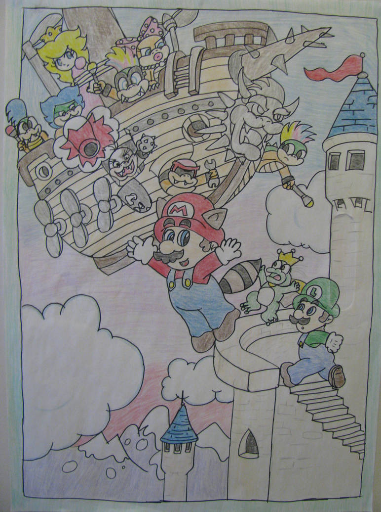 SMB3 Poster by KookyShyGirl88