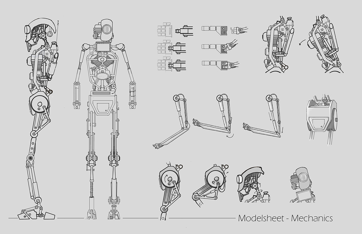 Mech Reference Model Sheet Modelsheet Robot by DeceptiveArt on DeviantArt