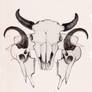 Buffalo skulls tattoo