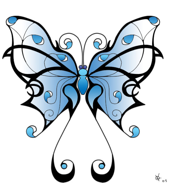 Tribal butterfly