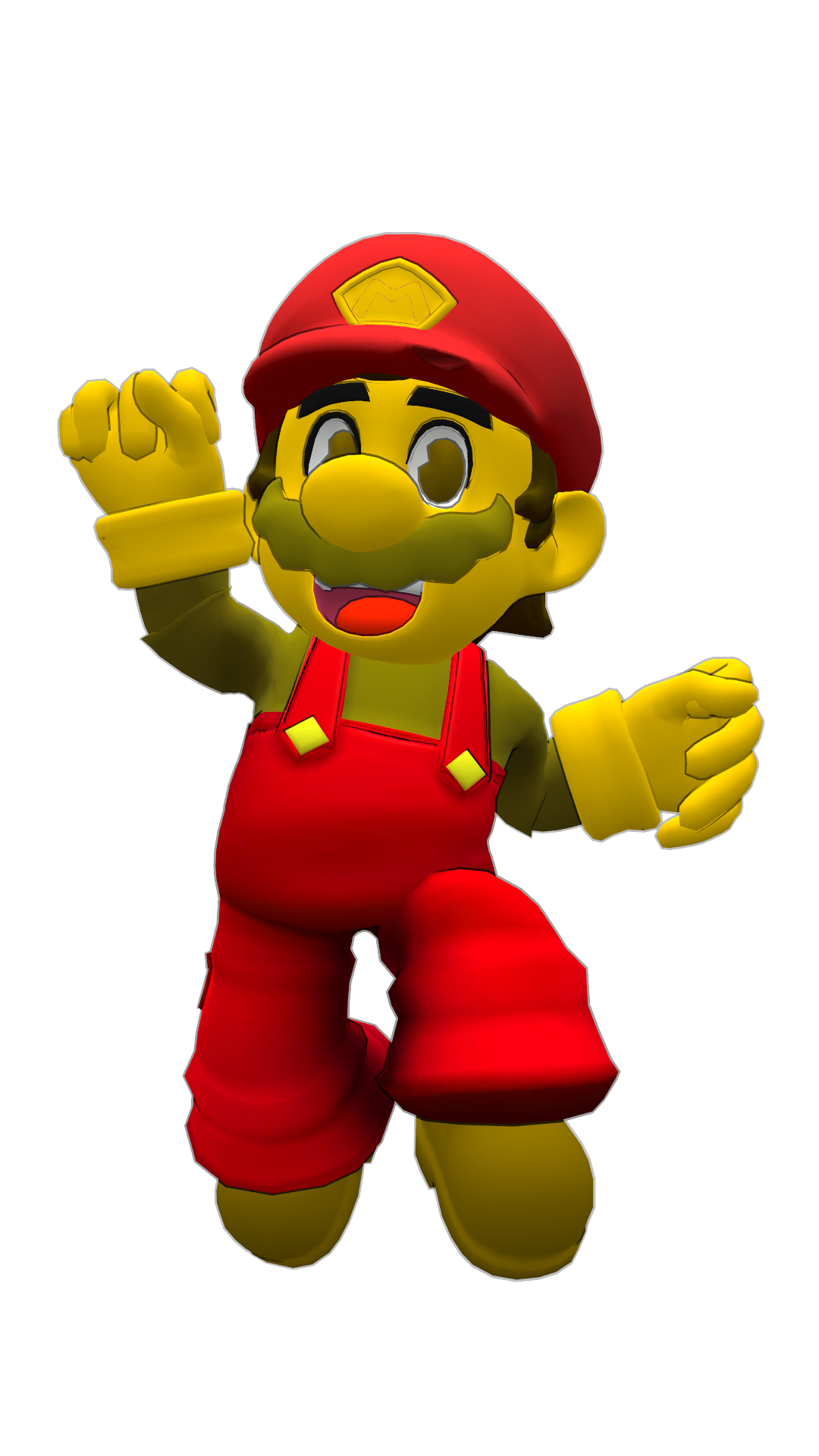 Mario Front Deviantart Retro Redesign Mario Render by saikobichitaru64 on DeviantArt