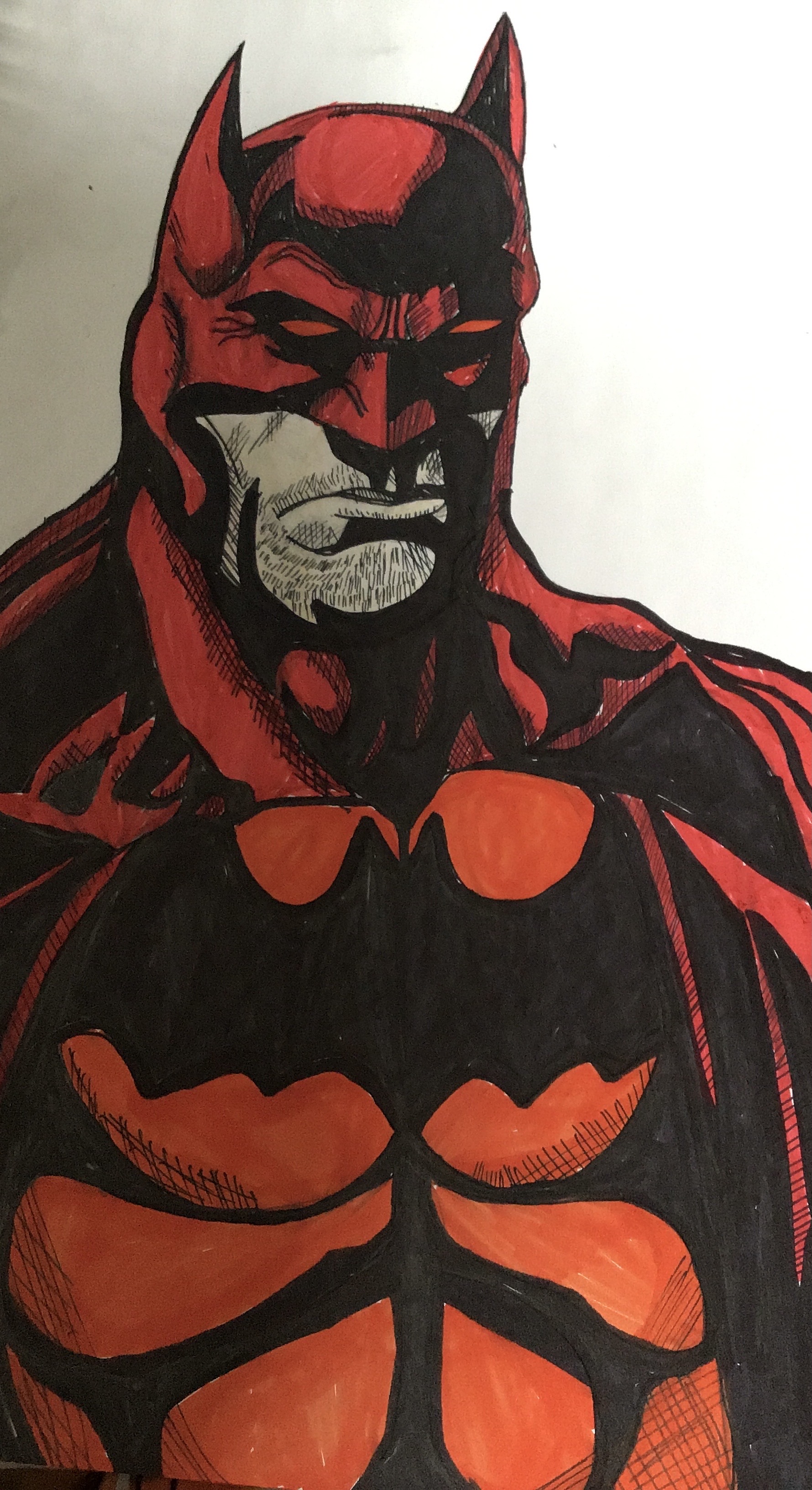 Red Line Batman Batman but hes red by BATDART on DeviantArt