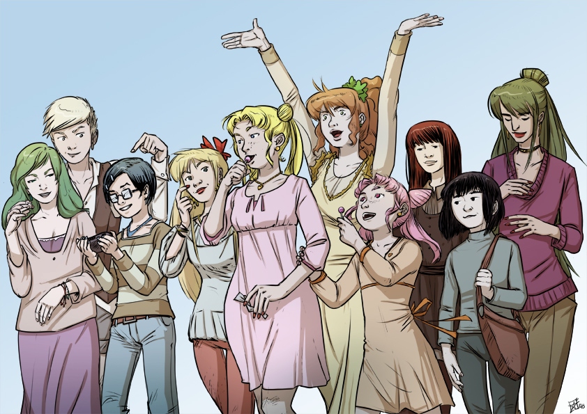 Friends and Heroes by X-AEL