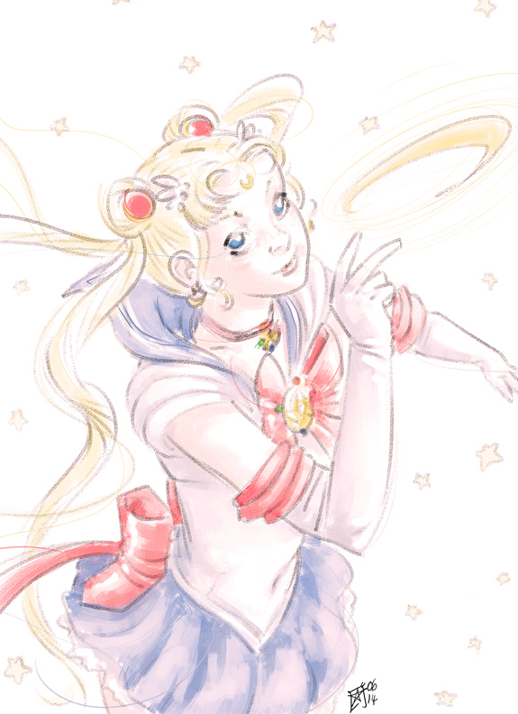 Sailor Moon fan-art by X-AEL