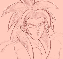 Red Monkey Goku Sketch