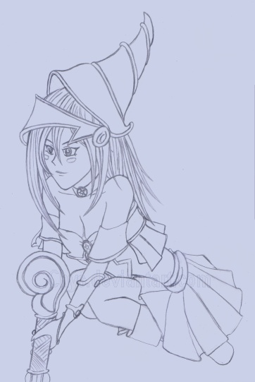 Dark Magician Girl Drawing