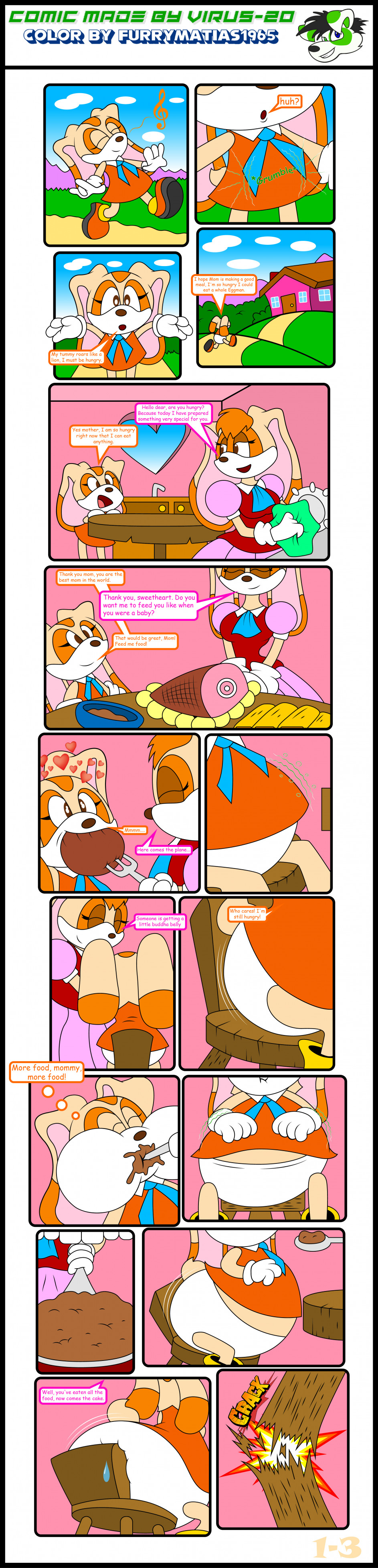 Cream The Rabbit THE BIG MEAL PG 1 By Furrymati by RecaTails on DeviantArt
