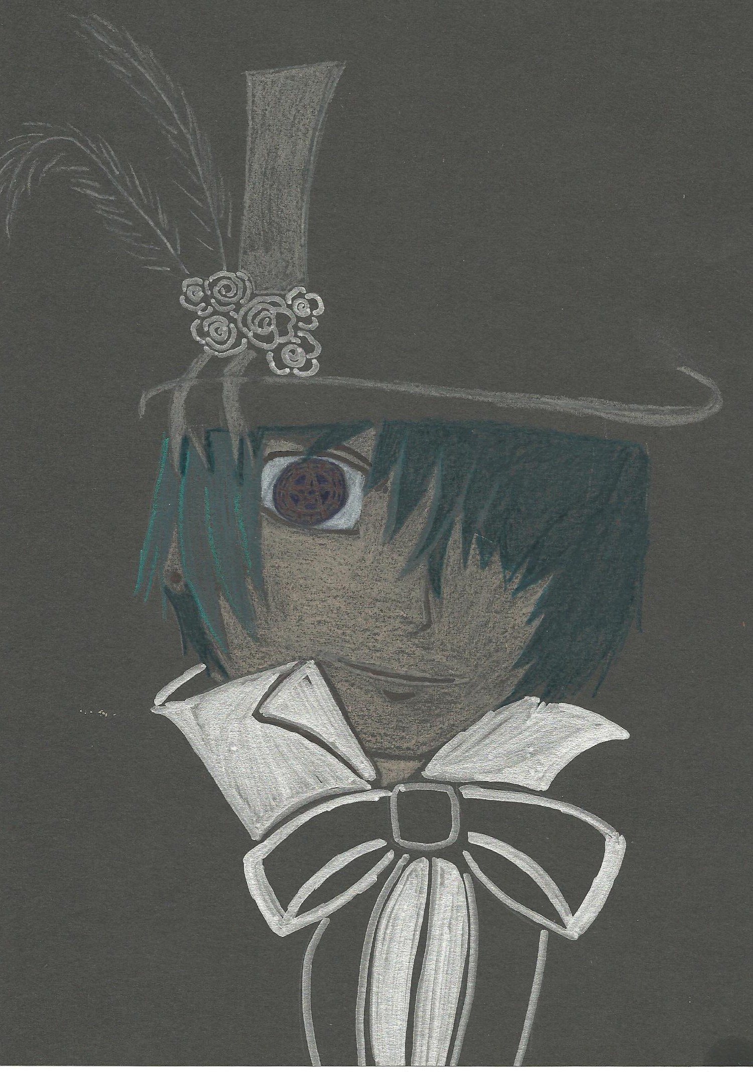 Ciel Phantomhive, black background