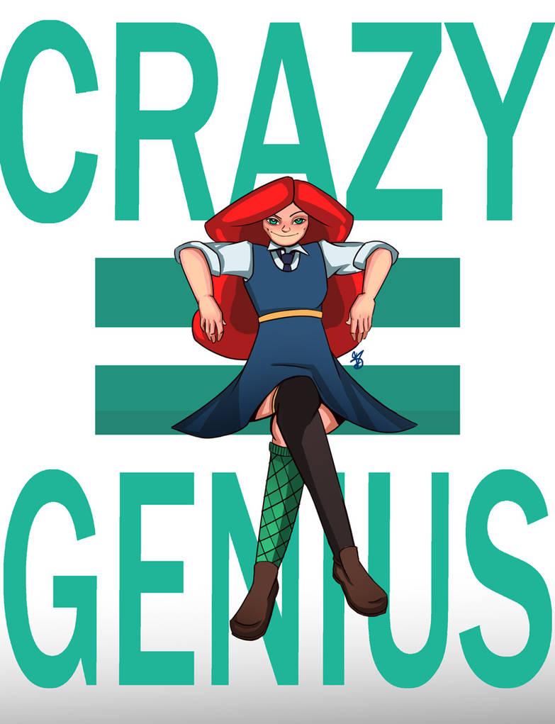 Creative Genius Deviantart Crazy = Genius by Valscar-arts on DeviantArt