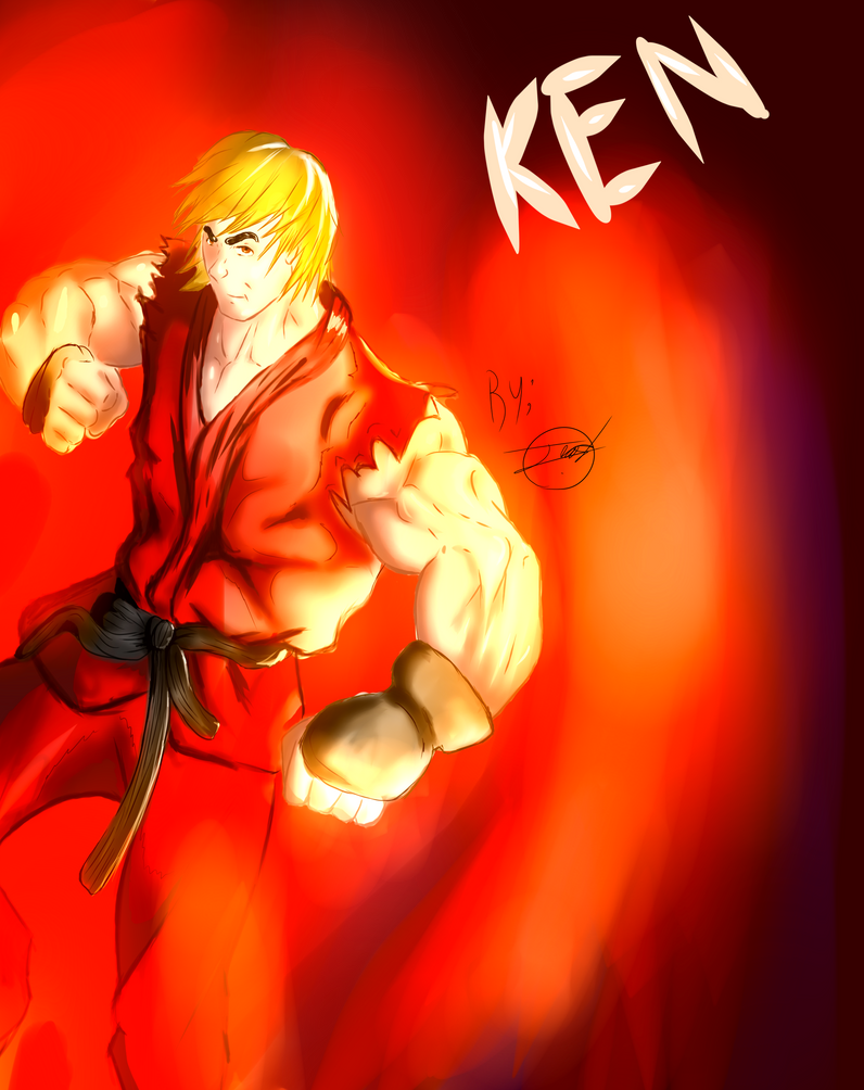 Ken Fire KEN Street Fighter by Roman-fuaaa on DeviantArt