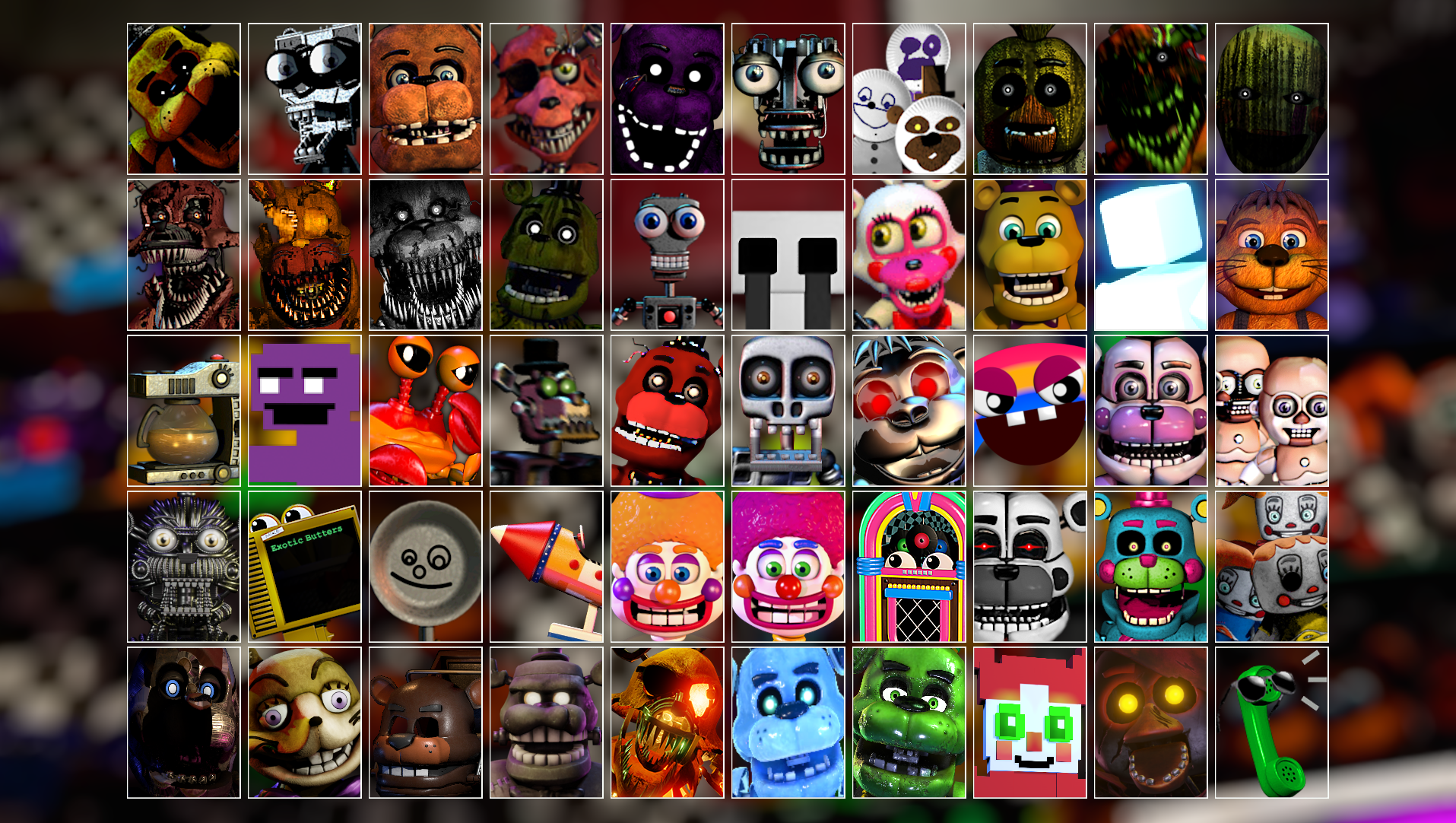 One Custom Night at Flumptys: Full Roster v2 by AccusedToppat on DeviantArt