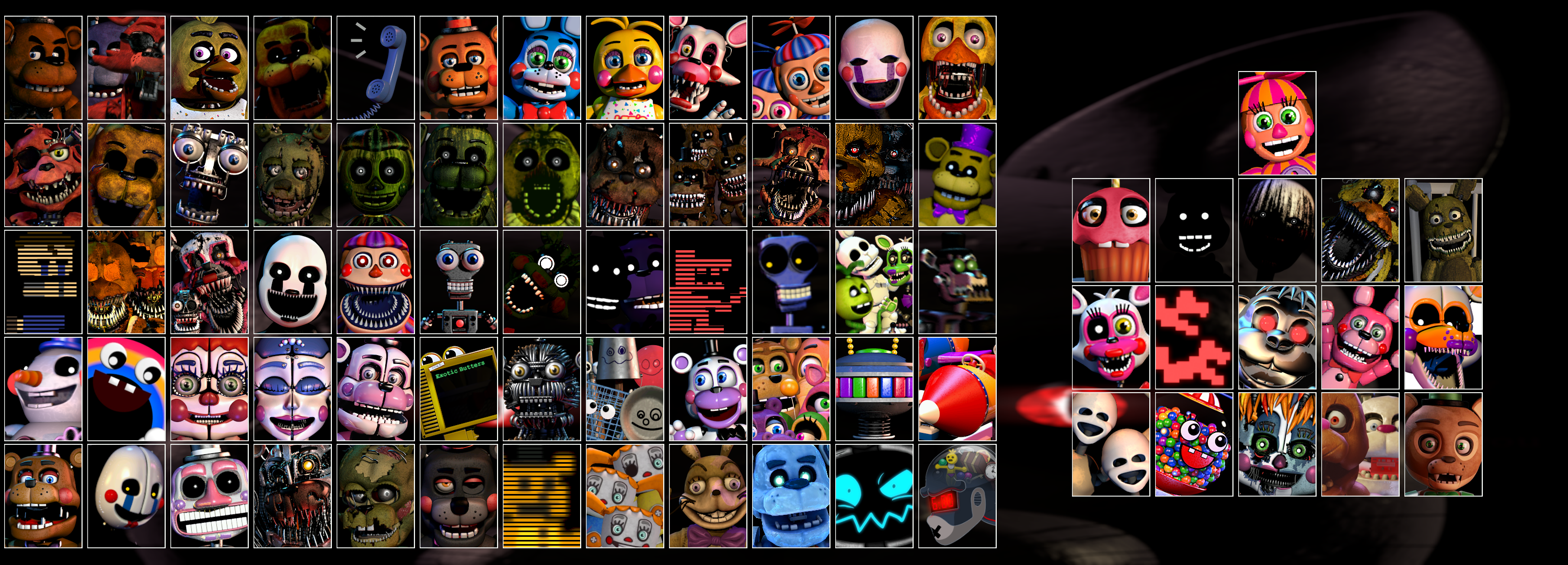 FNAF Ultimate Custom Night Characters Quiz - By DinomightGera