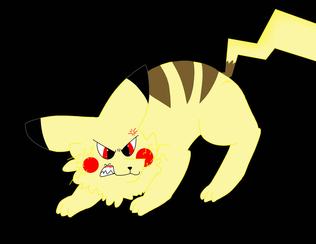 Pickachu Angry angry Pikachu by Lassiethesamoyed on DeviantArt