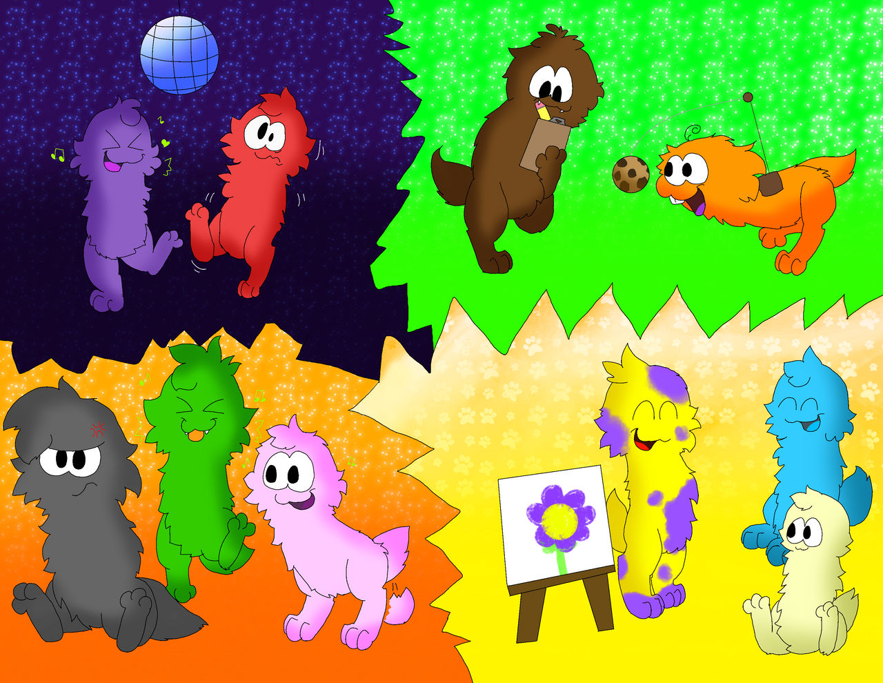 puffles!!! by YukiKit2009 on DeviantArt