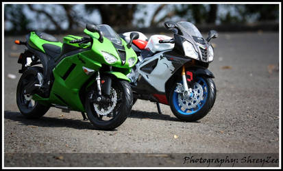 Ninja and Aprillia 1