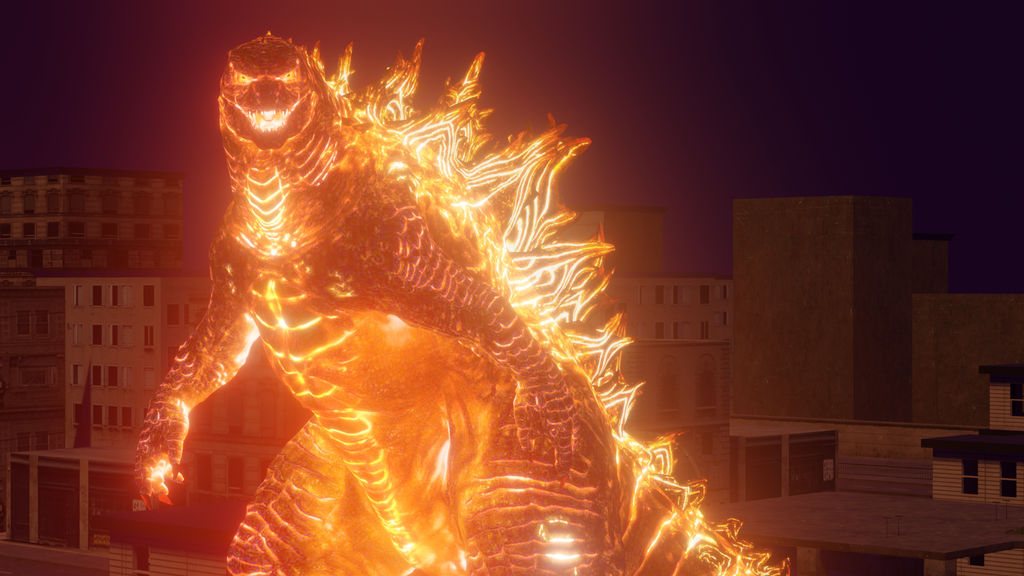 Burning Godzilla Exploding Godzilla Burning by Hulksmash31 on DeviantArt