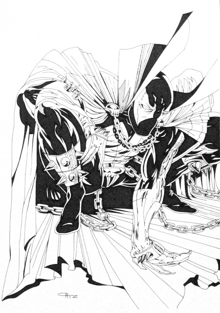 Spawn Drawing Inked Spawn Inked by ESO2001 on DeviantArt