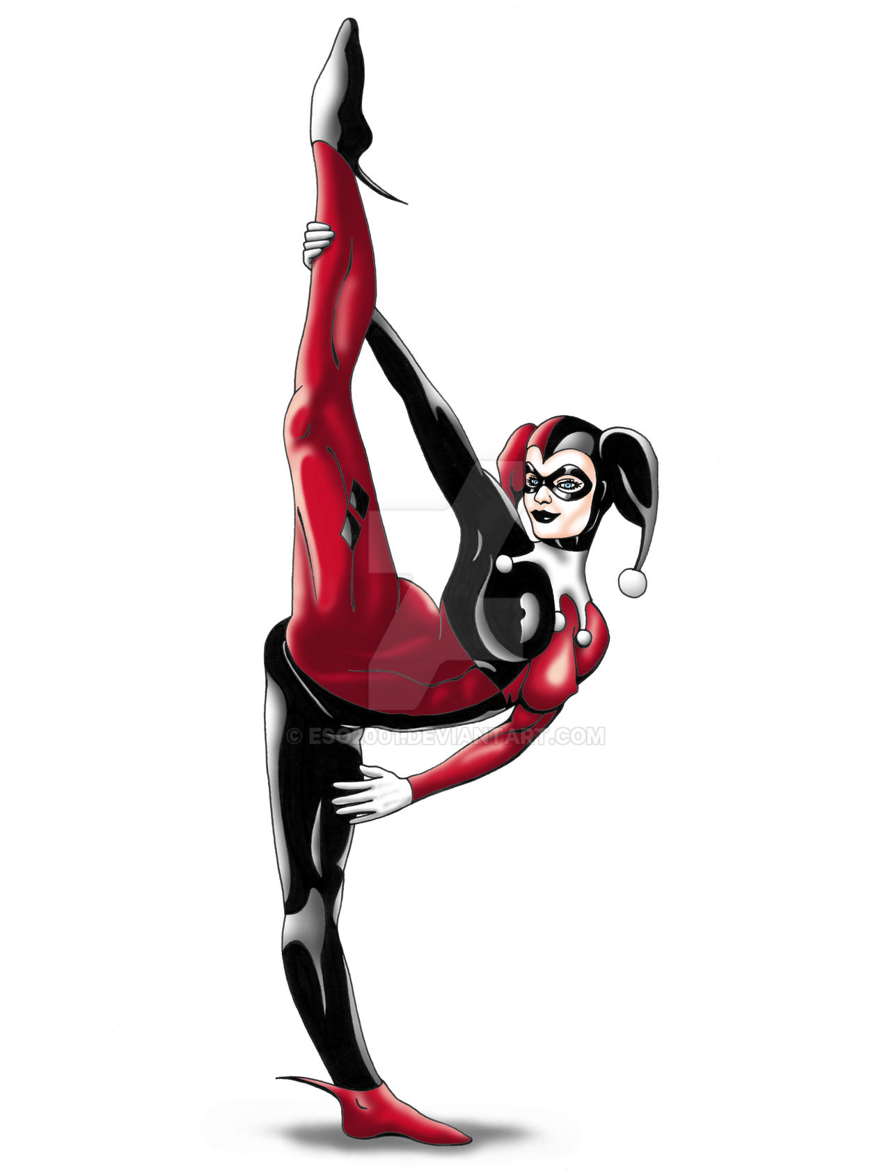 Harley Quinn Splits Color