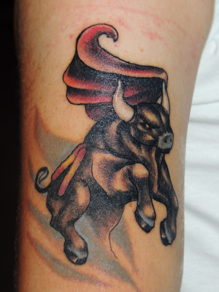 Bull Tattoo by LookAwake on DeviantArt Bull Tattoo by LookAwake on DeviantArt