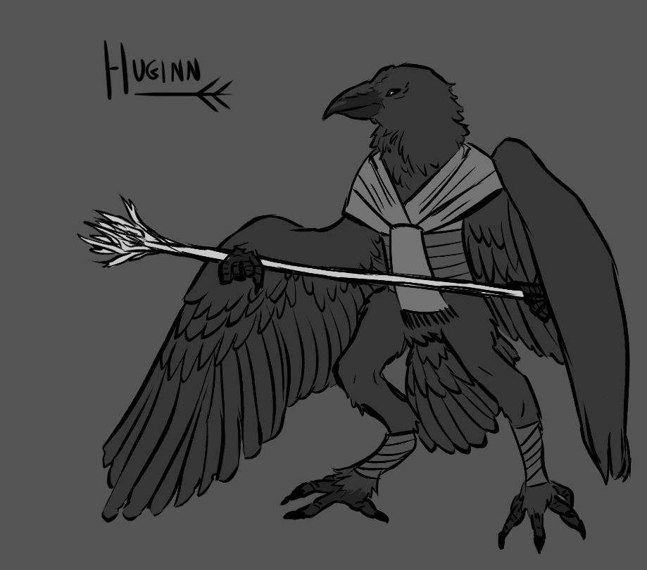 Hug Fin Huginn by gemythest on DeviantArt