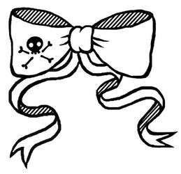 Pirate bow tattoo