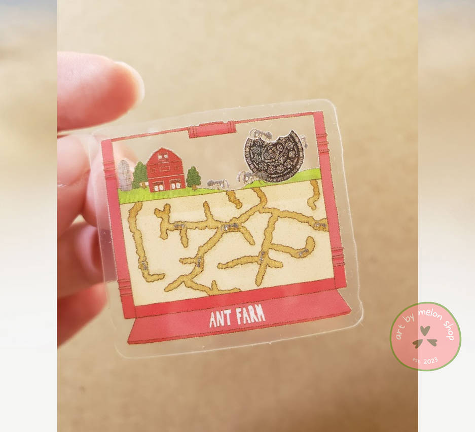 Transparent Sticker Farm Ant farm transparent sticker by ArtByMelon on DeviantArt