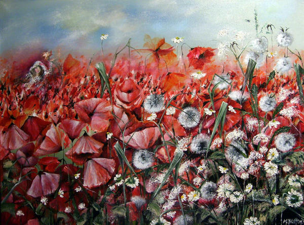 Poppy Meadow by Monica-Blatton