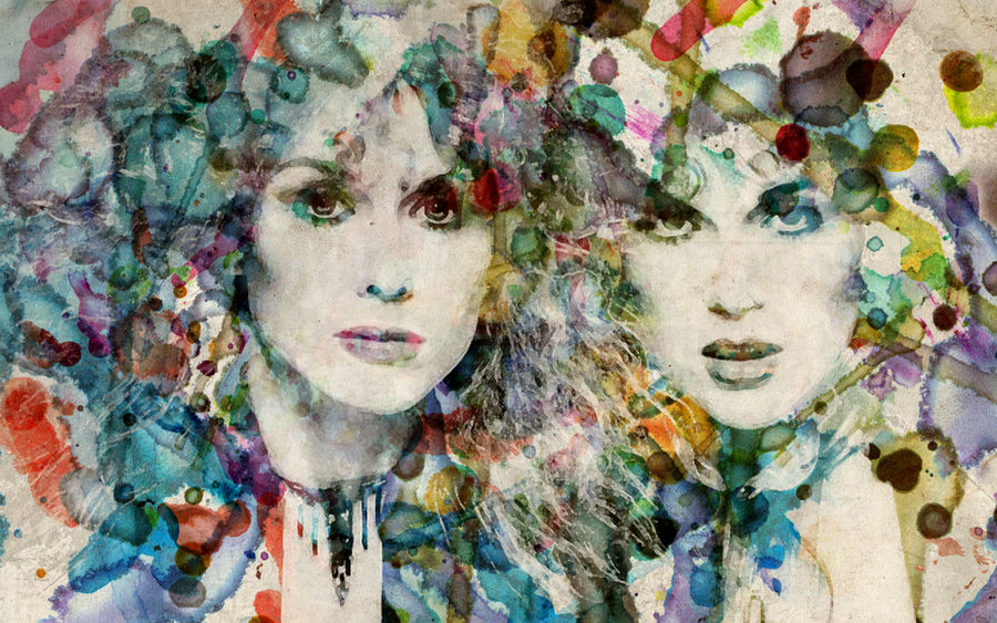 Ann and Nancy Watercolor