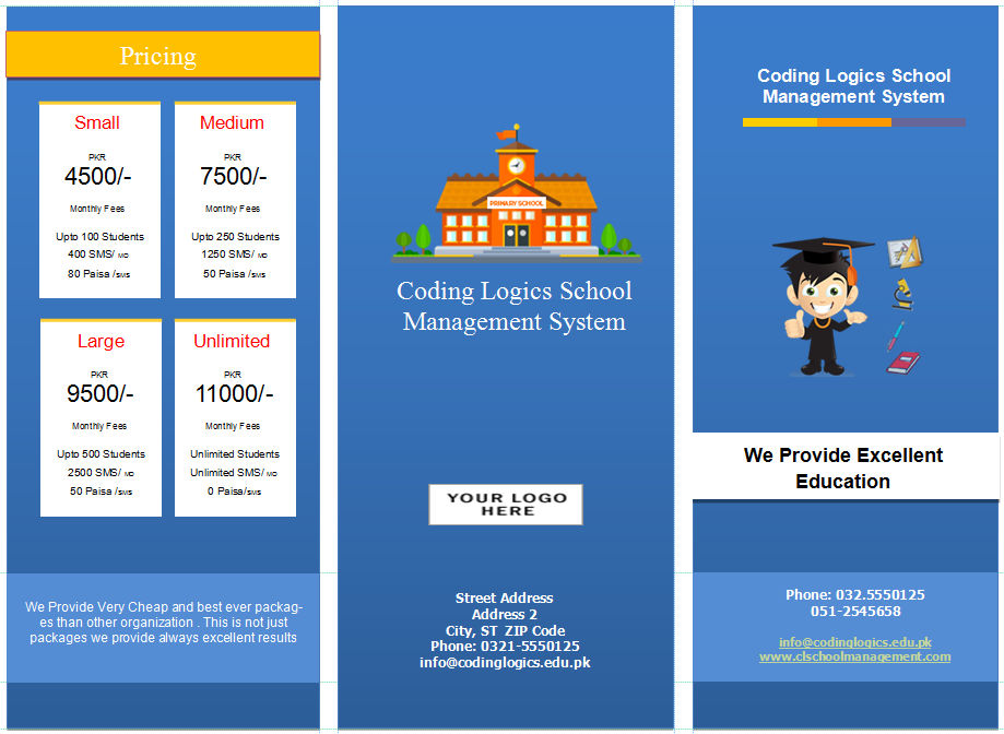 Coding Logics High School Brochure Main page by CodingLogics1 on DeviantArt