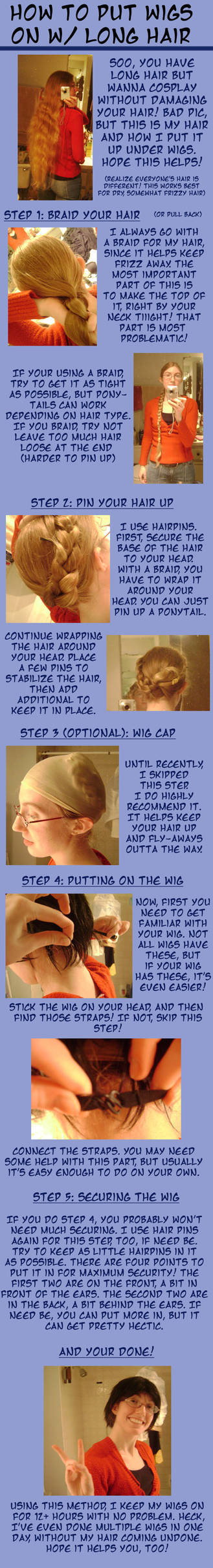 How To Wear Wigs W Long Hair By Kojika On Deviantart