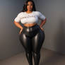 Thick Black Pants V7038